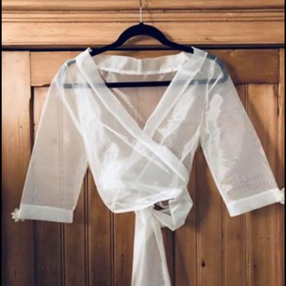 +C. H I L L + D E S I G N S+ Sheer Wrap Top - Picture 1 of 1